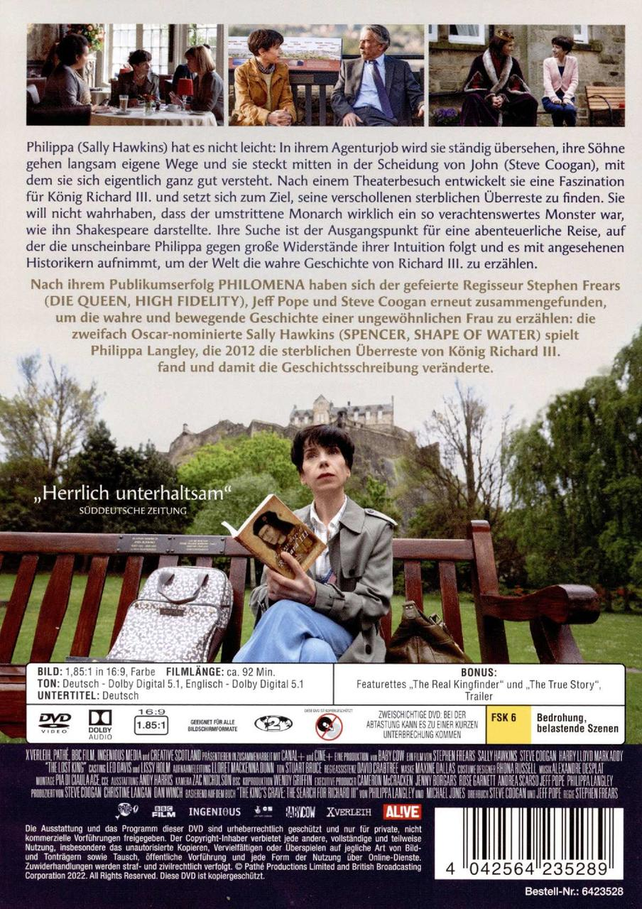 DVD-Cover, Frau liest Buch, Text und Logo. Weißer Hintergrund.