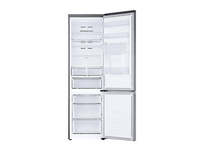 Samsung RB38C635ES9/EF, B7502 Kühl- und Gefrierkombination (E, 386 l, 2030 mm hoch, Standgerät, No Frost (verminderte Eisbildung), Inox) — Foto 2 von 5