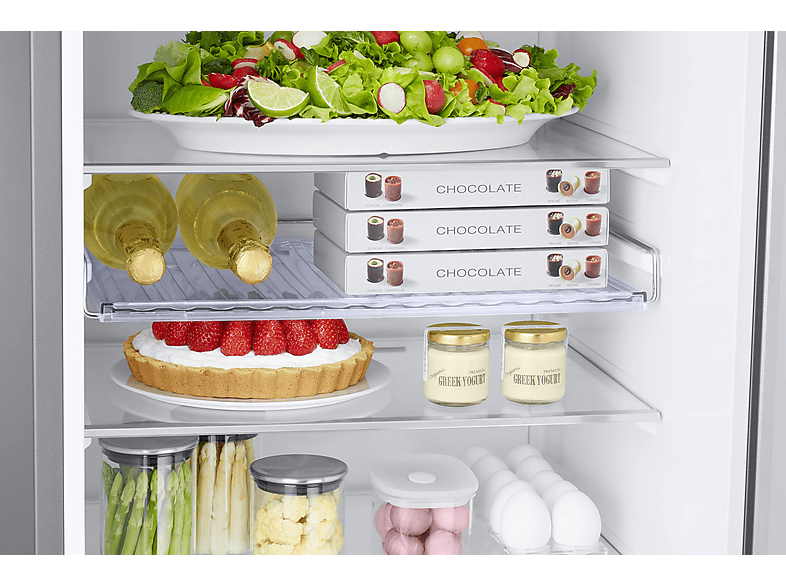 Samsung RB38C635ES9/EF, B7502 Kühl- und Gefrierkombination (E, 386 l, 2030 mm hoch, Standgerät, No Frost (verminderte Eisbildung), Inox) — Foto 4 von 5