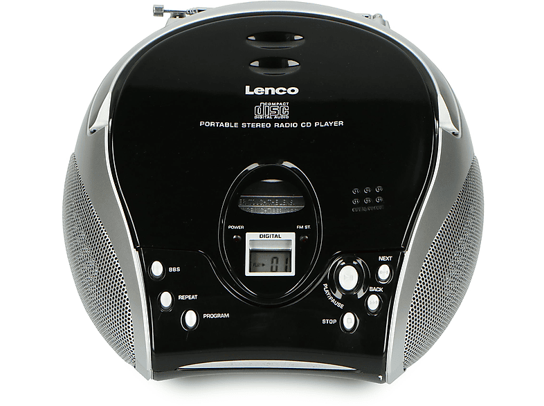 LENCO SCD24 Black/Silver Tragbares FMRadio mit CDPlayer online