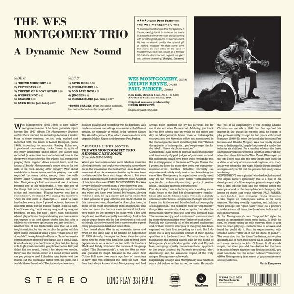 A Dynamic New Sound lemezborító szöveggel és egy fekete-fehér fotóval egy férfiról.