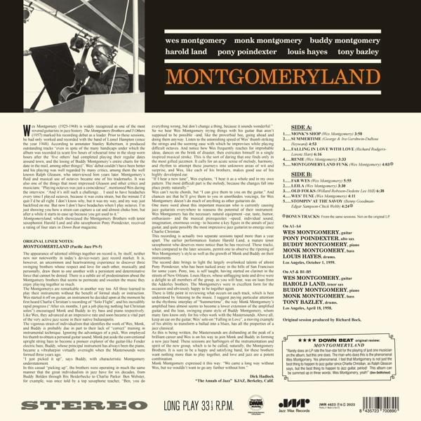 Album borító szöveggel: Wes Montgomery, Monk Montgomery, Buddy Montgomery, Harold Land, Pony Poindexter.