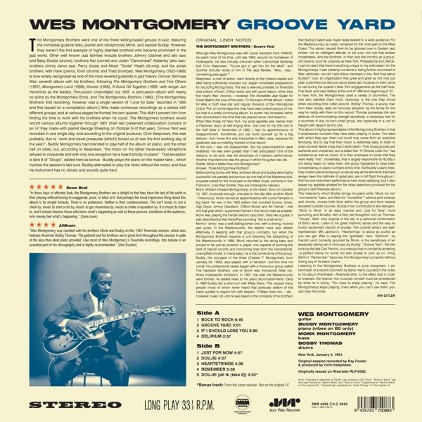 Szöveg egy Wes Montgomery album borítójáról, beleértve a dalcímeket és a stáblistát.
