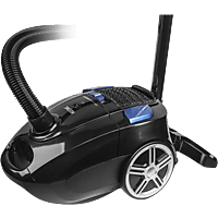 MediaMarkt Koenic Kvc 7324 Stofzuiger Met Zak Zwart/blauw aanbieding