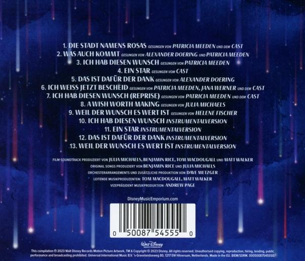Eine Musik-CD mit Text über die Songs und einem Barcode.