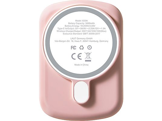 LAUT Magsafe Power Charge - Ladegerät (Pink)