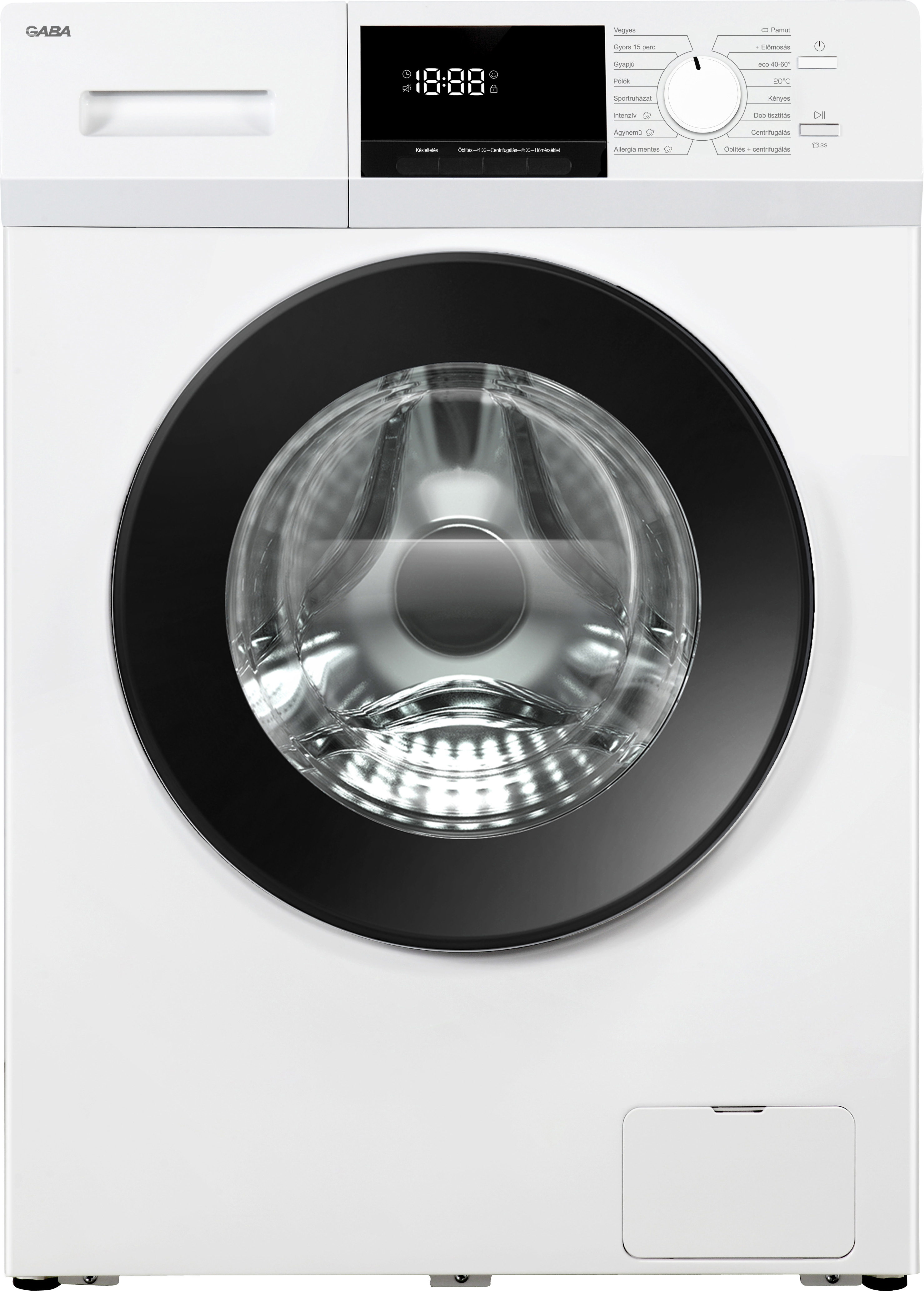 GABA GTW-712A Elöltöltős mosógép 7kg