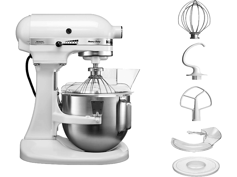 KITCHEN AID 5KPM5EWH 315 MediaMarkt (Rührschüsselkapazität: online l, | Watt) Duty kaufen Weiß Heavy Küchenmaschine 4,8