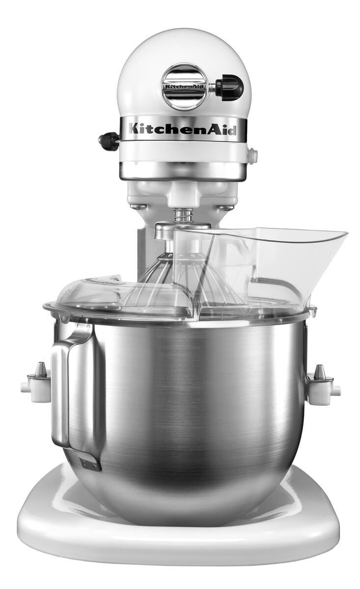 KITCHEN AID 5KPM5EWH Heavy Duty Küchenmaschine Weiß (Rührschüsselkapazität: 4,8 l, 315 Watt)