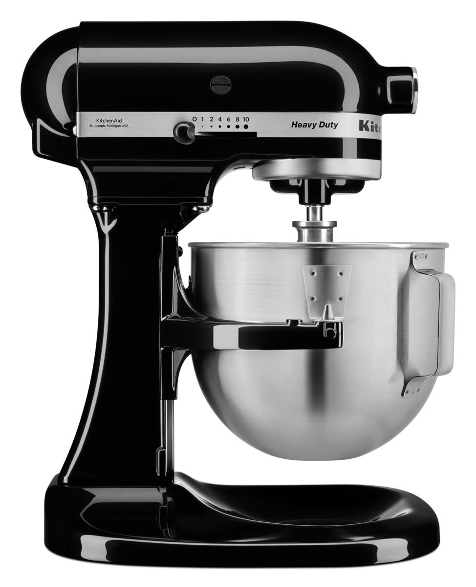 KITCHEN AID 5 KPM 5EOB Heavy Duty Küchenmaschine Onyx Schwarz (Rührschüsselkapazität: 4,8 l, 315 Watt)