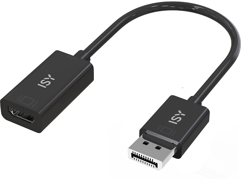 ISY IDP-2000 Display Port 1.4 - HDMI 2.0 adapter, fekete (2V225505)