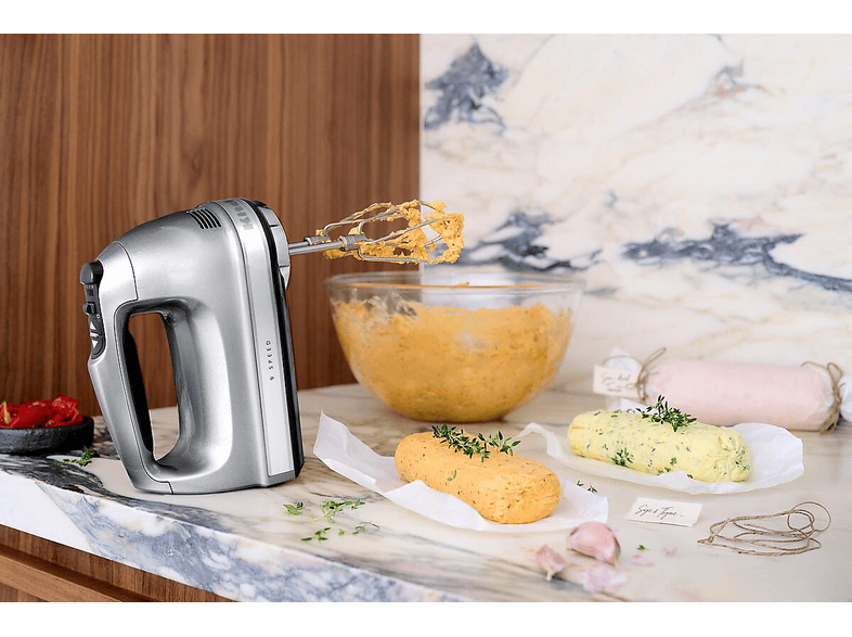 Kitchen Aid 5KHM9212ECU Handrührer mit 9 Geschwindigkeitsstufen (Kontur Silber, 85 Watt) — Foto 5 von 5