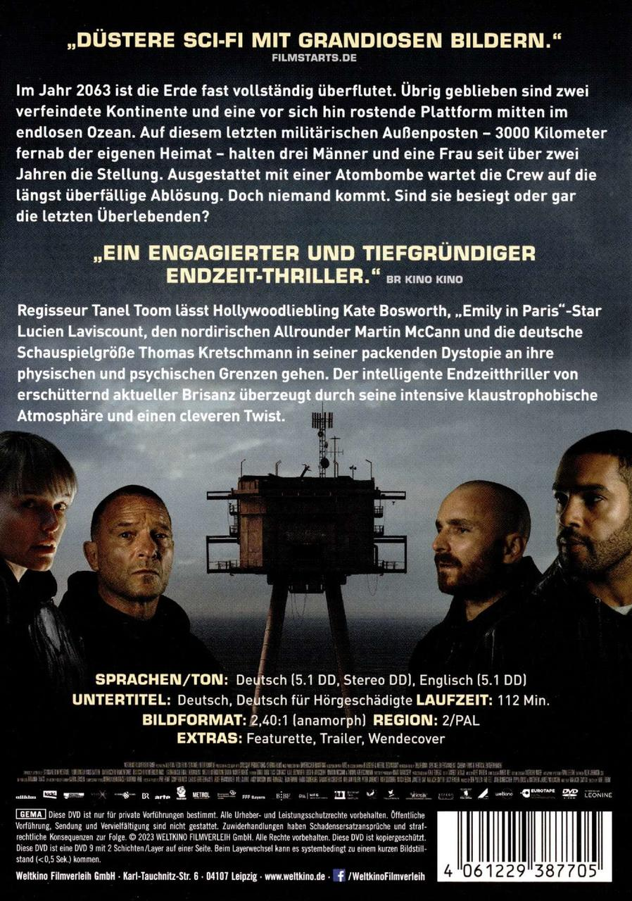 DVD-Cover mit einer Gruppe von Männern in dunkler Kleidung. Der Hintergrund ist textlastig.
