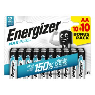 ENERGIZER Max Plus AA 10+10 Bonus Pack - Alkalibatterie (Mehrfarbig)