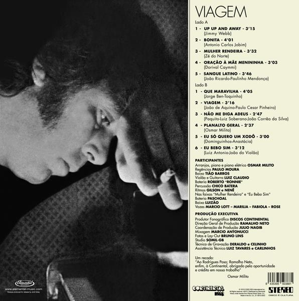 Osmar Milito - Viagem Vinyl) - Black (Vinyl) (1974-Limited Edition