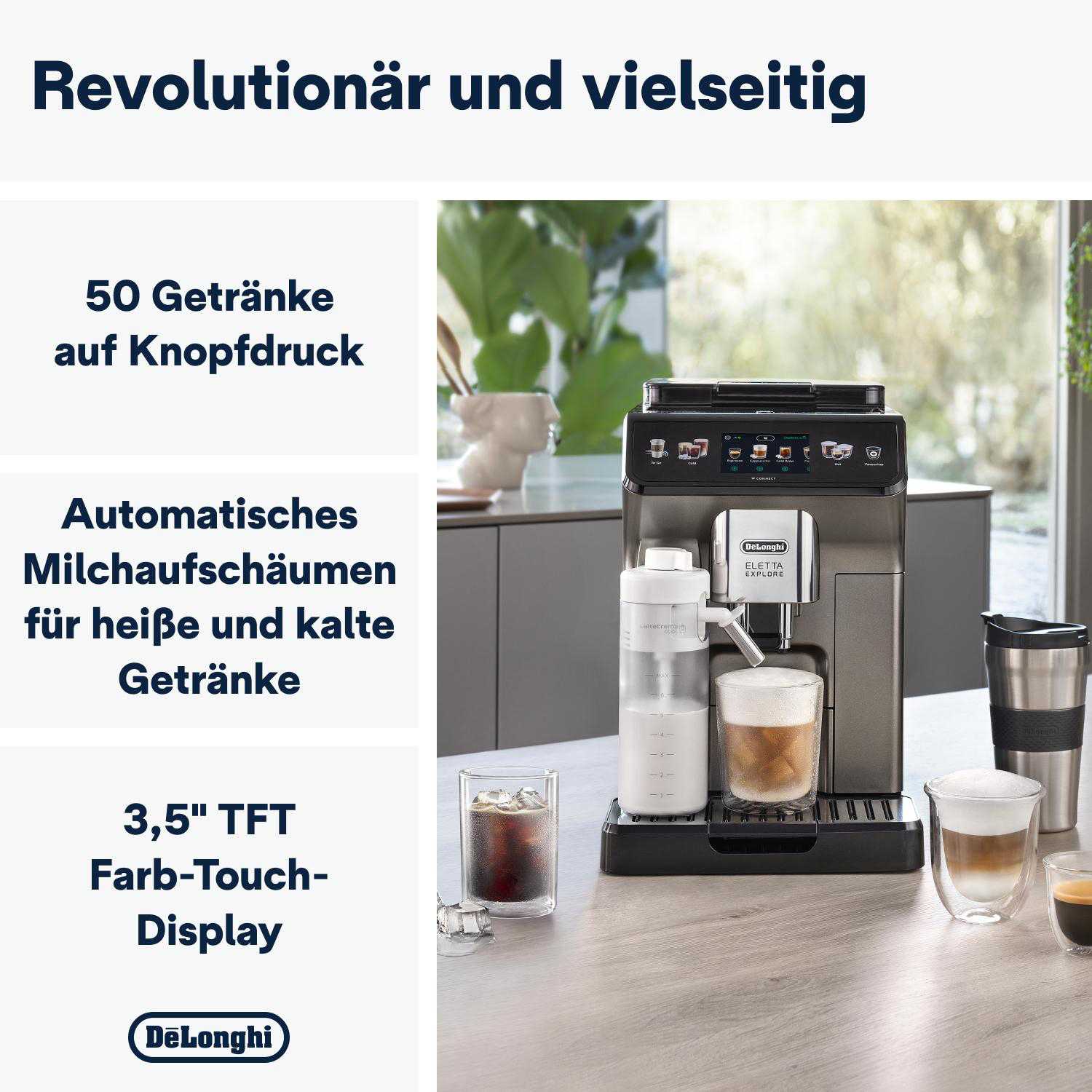 Kaffeevollautomat DELONGHI Eletta Explore Cold Brew