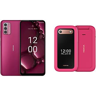 Smartfon NOKIA G42 5G DS 6/128GB Różowy + telefon komórkowy 2660 DS Różowy