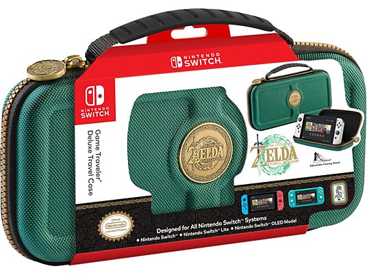 NACON Nintendo Switch Deluxe Travel Case - Zelda - Custodia rigida (Verde)