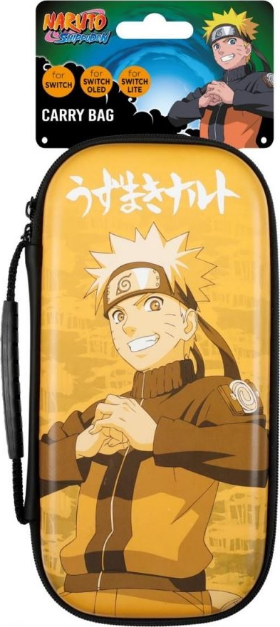 Étui de transport Naruto pour Switch/OLED/Lite, avec une image de Naruto souriant.