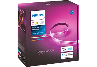 PHILIPS HUE Lightstrip Plus Basis-Set V4, 2 m - LED-Leuchtstreifen (Weiss)