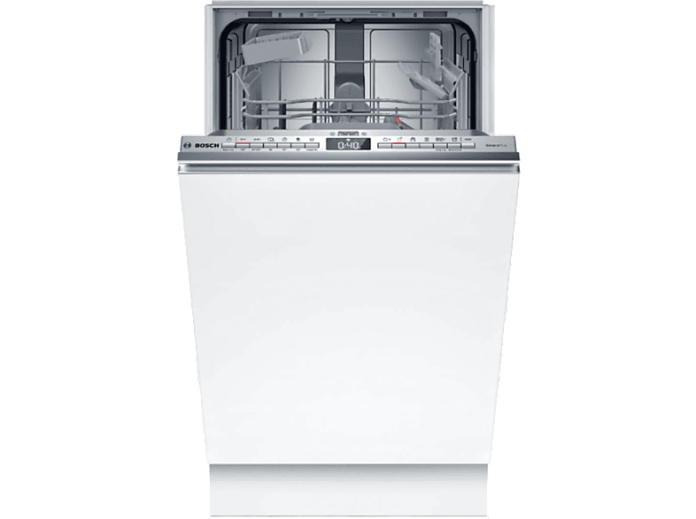 Bosch SPH4EKX24E Serie 4, Lavavajillas totalmente integrable, 45 cm, Puerta  deslizante