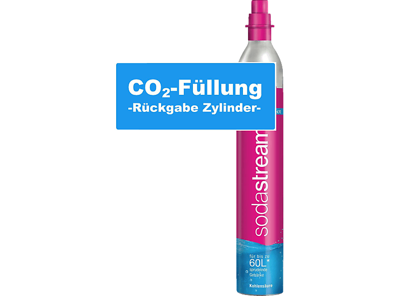 SODASTREAM CO₂Zylinder Pink Quick Connect nur bei Rückgabe eines