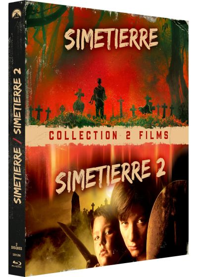 Filmcover van 'Simetierre 2'. Toont een kerkhofscène met een figuur en twee acteurs.