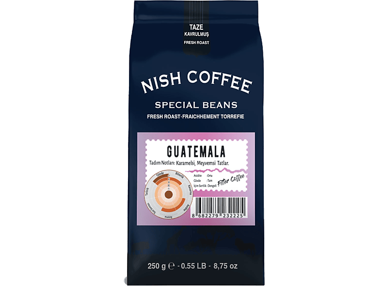 NISH 250 gr Çekirdek Kahve Guatemala