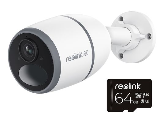 REOLINK Go Ultra - Caméra de surveillance + carte micro SD (UHD 8K, 3840 x 2160 p)