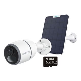 REOLINK Go Ultra - Telecamera di sorveglianza + pannello solare + scheda micro SD (UHD 8K, 3840 x 2160 p)