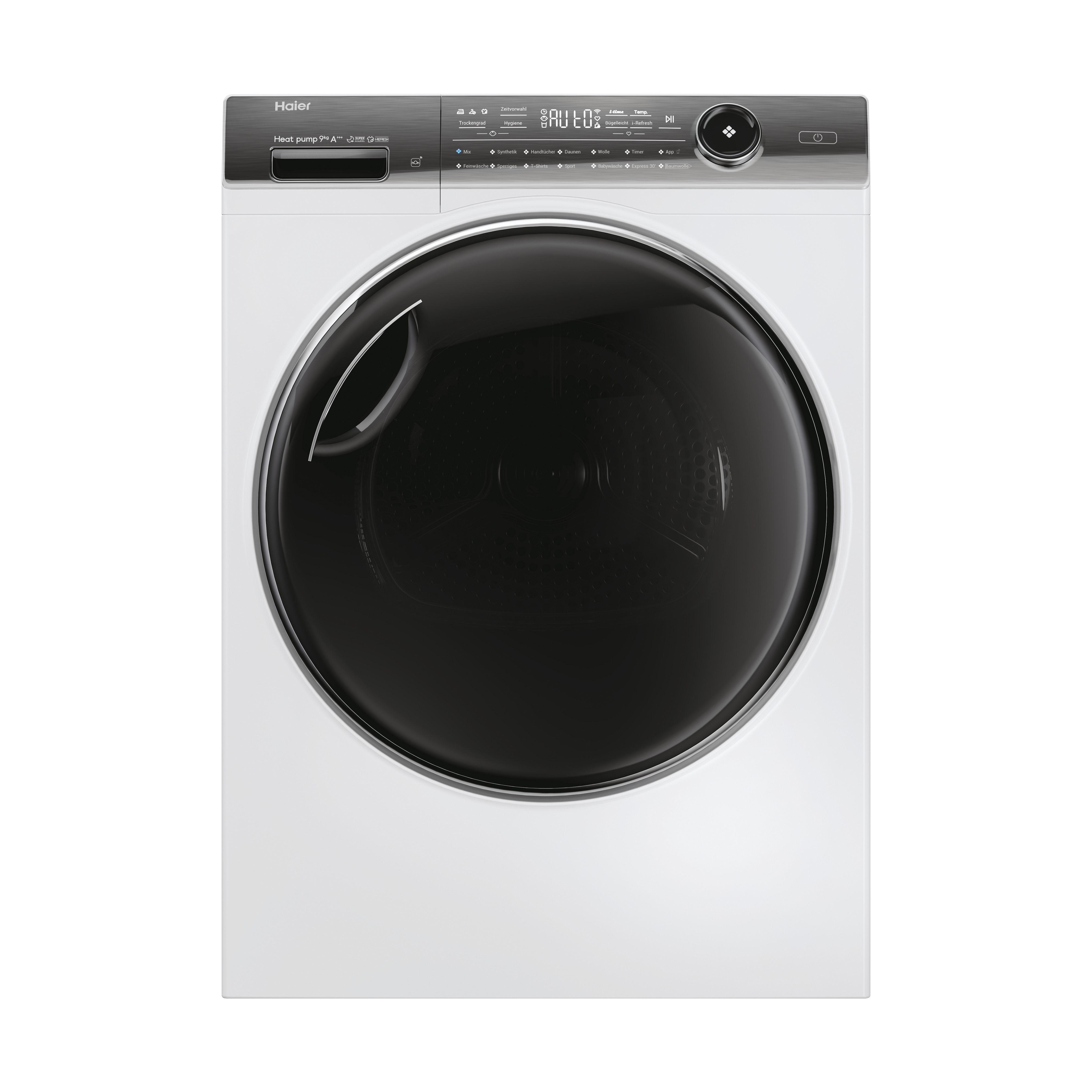 HAIER HD90-A3Q979U1 I-PRO PLUS Wärmepumpentrockner (9 SERIE 7 Weiß) A+++, kg