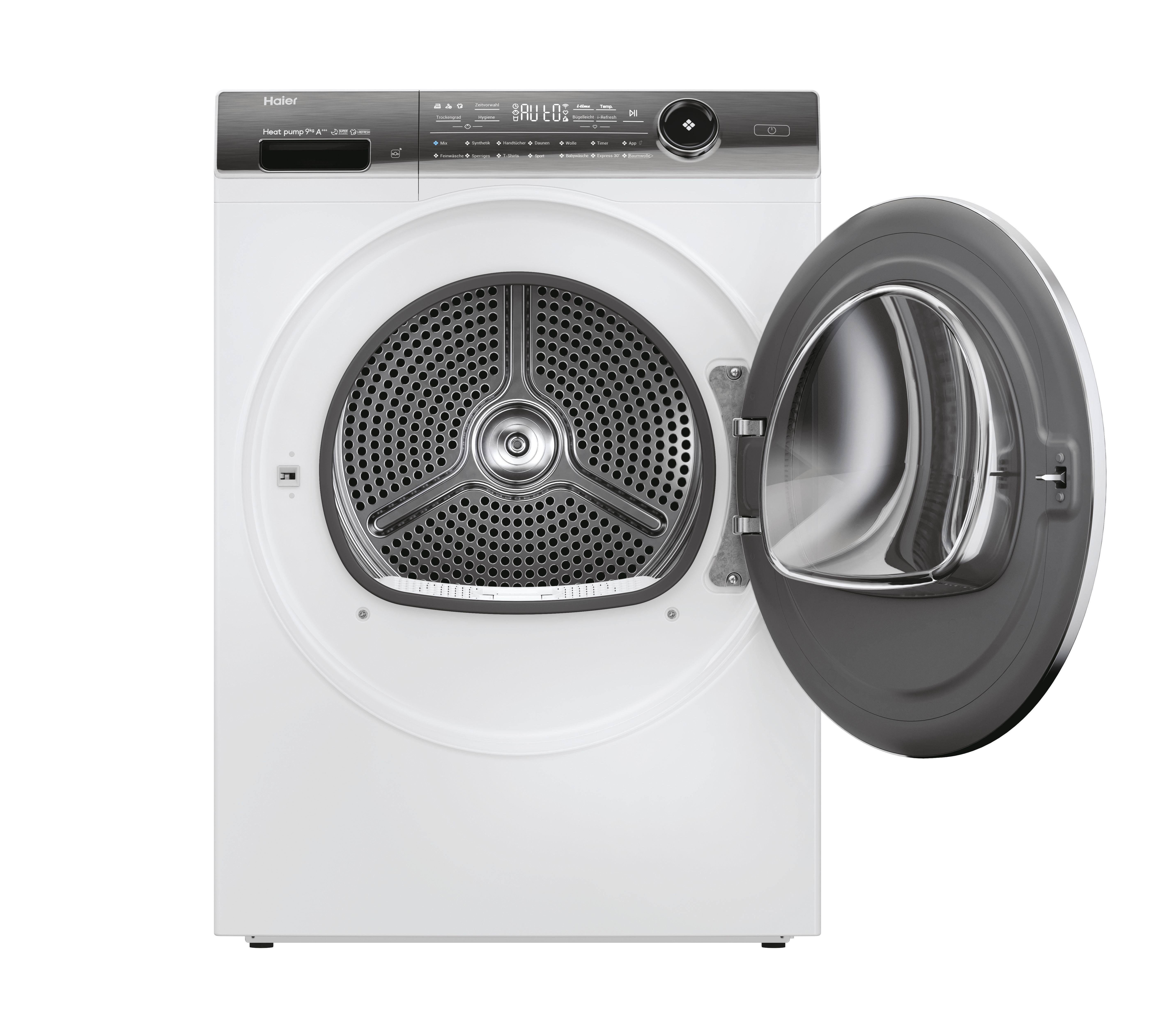 PLUS HD90-A3Q979U1 I-PRO kg, Weiß) HAIER SERIE Wärmepumpentrockner A+++, (9 7