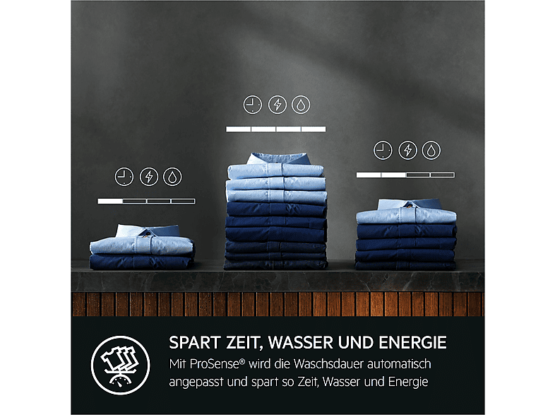 AEG L6FBG51470 Serie 6000 ProSense® mit Mengenautomatik Waschmaschine (7 kg, 1400 U/Min., A)