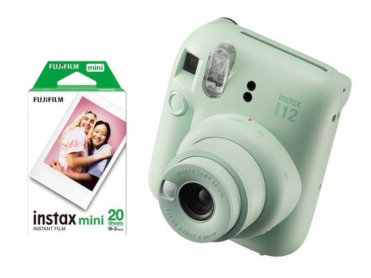 FUJIFILM instax mini 12 Starter Kit - Caméra à image instantanée Mint Green
