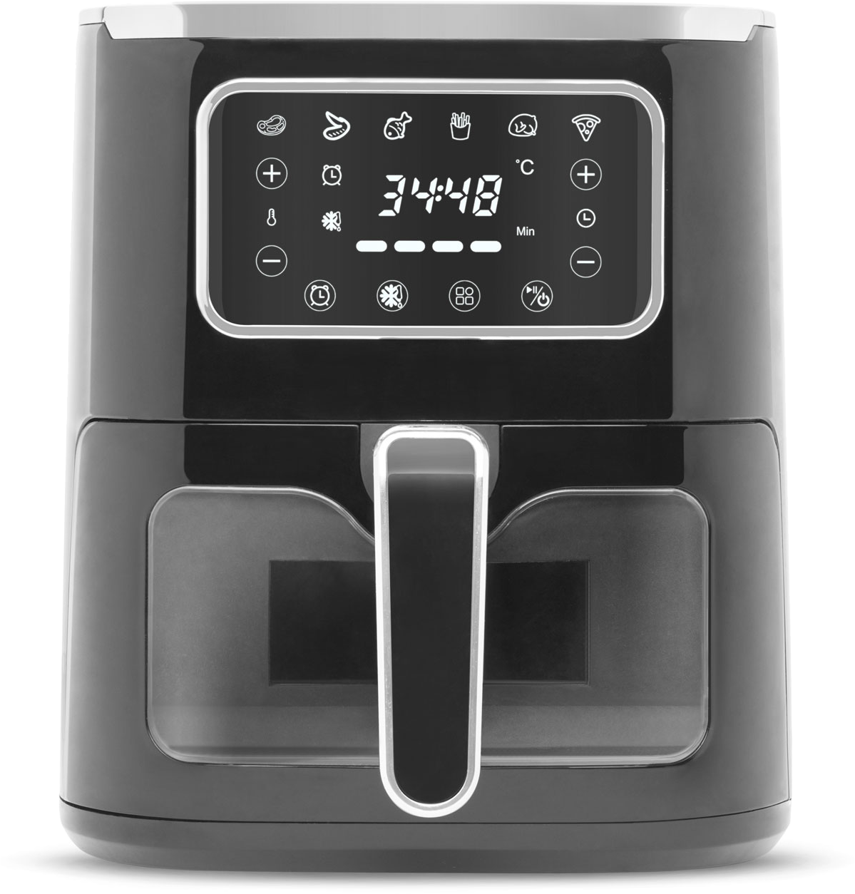 BEWELLO BW1002B Air Fryer, 1450W, fekete, 5 L