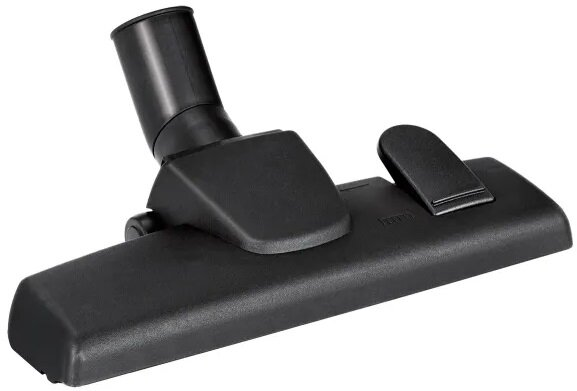 Czarna głowica odkurzacza z kątową dyszą.