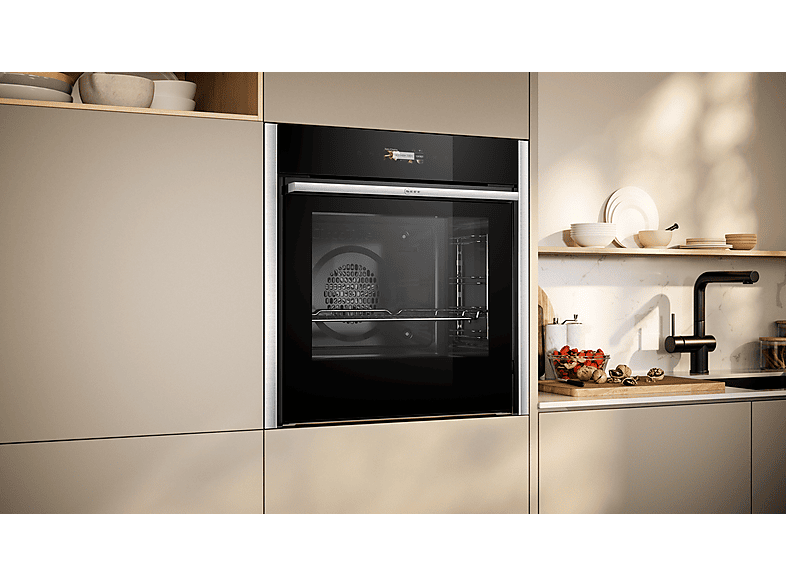 Neff B54CR71N0 Backofen mit Pyrolyse (71 l, Edelstahl, 596 mm breit, A+)