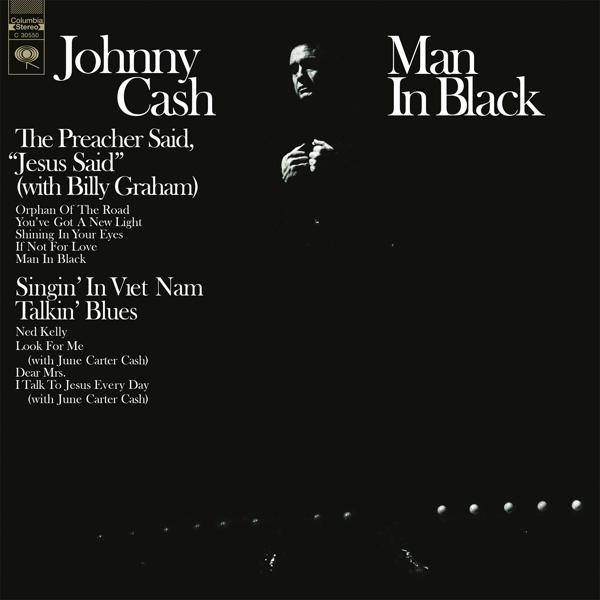 Johnny Cash - - (Vinyl) In Man Black