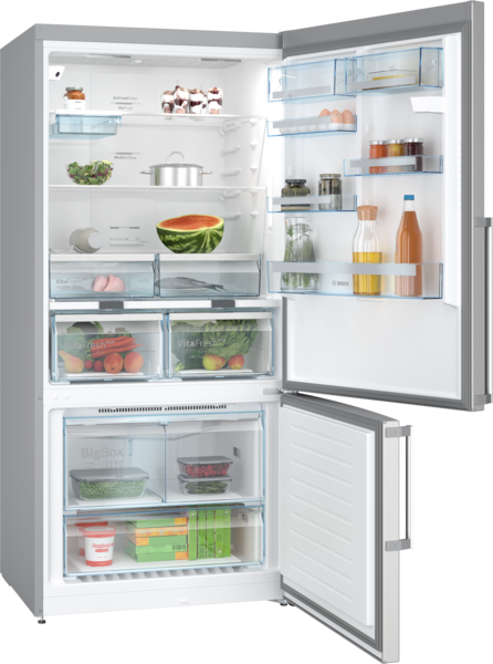 BOSCH KGN86PIE0N E Enerji Sınıfı 619 L Alttan Donduruculu No-Frost Buzdolabı Inox