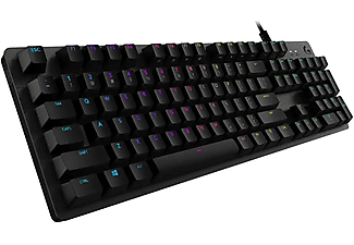 LOGITECH G G512 LIGHTSYNC RGB GX Blue Clicky Arkadan Aydınlatmalı Mekanik Kablolu Türkçe Q Oyuncu Klavyesi - Siyah_1