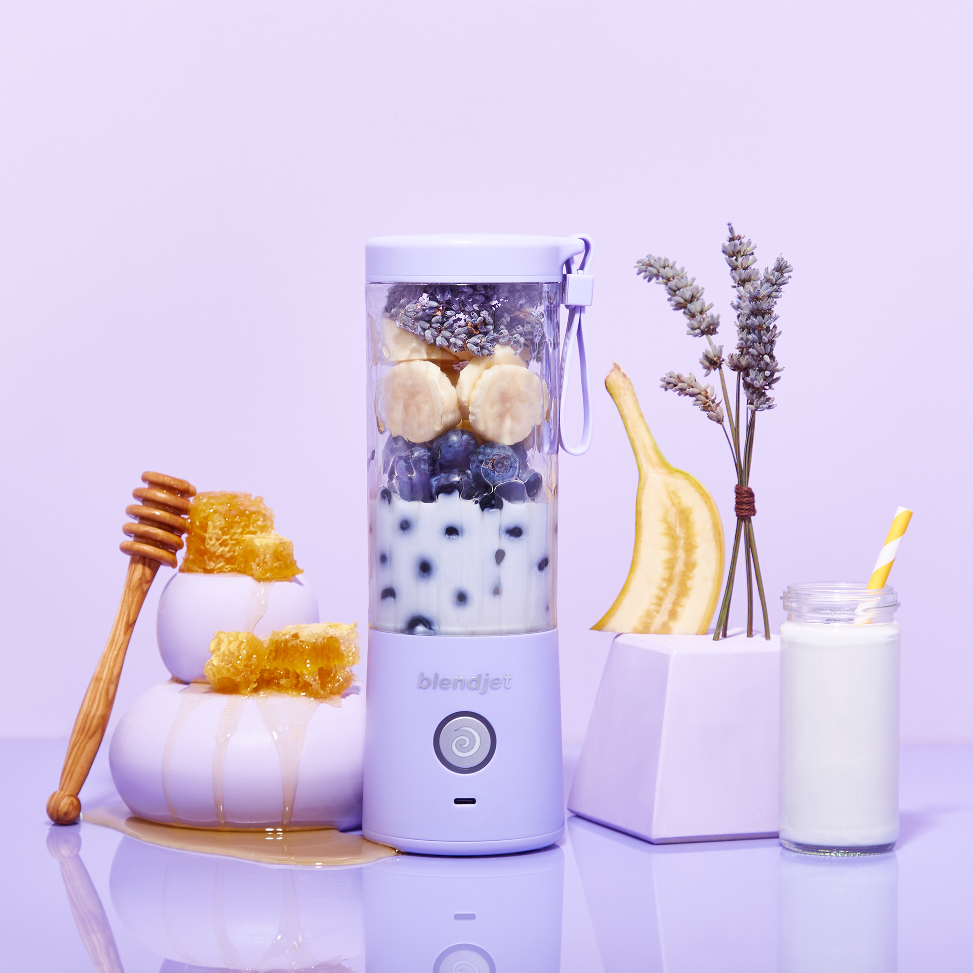 BLENDJET 2 Portable Blender Standmixer Lavendel (5 Volt, 0.45 l)