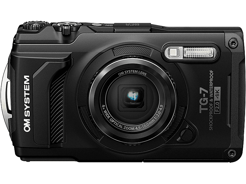 FOTOCAMERA DIGITALE OM SYSTEM TG-7 Zoom ottico 4x, 12 megapixel, Nero