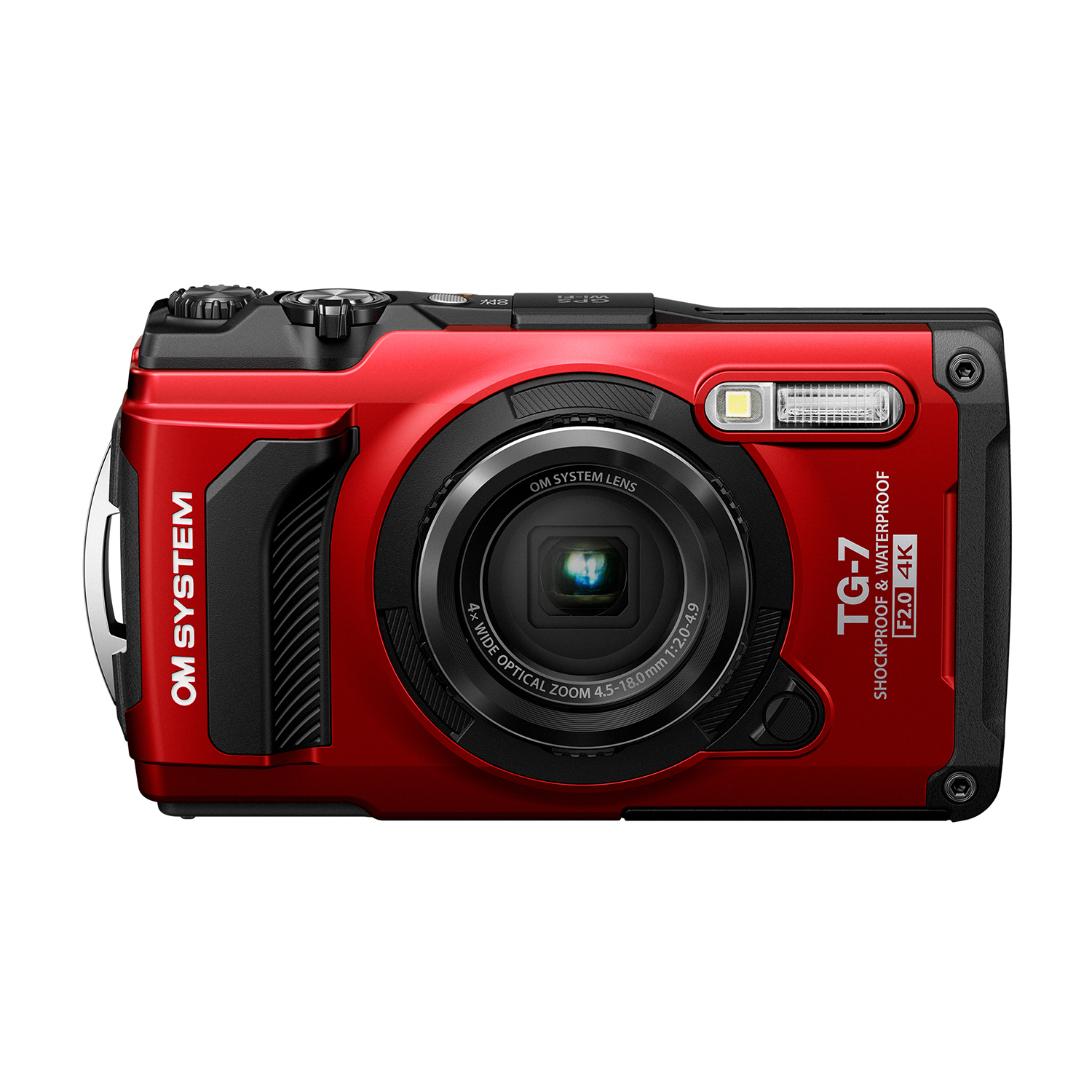 Fotocamera Digitale Om System Tg-7 Zoom ottico 4x, 12 megapixel, Rosso