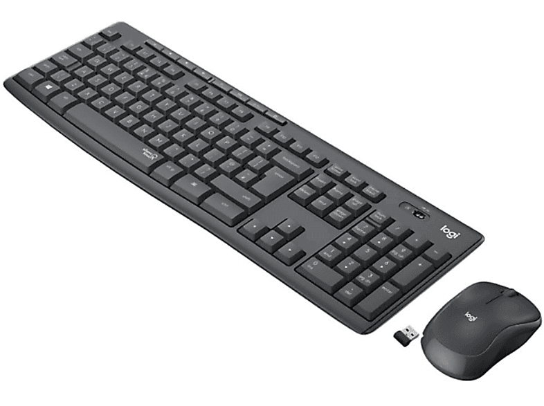 LOGITECH MK295 Sessiz Kablosuz Türkçe Q Klavye Mouse Seti Siyah