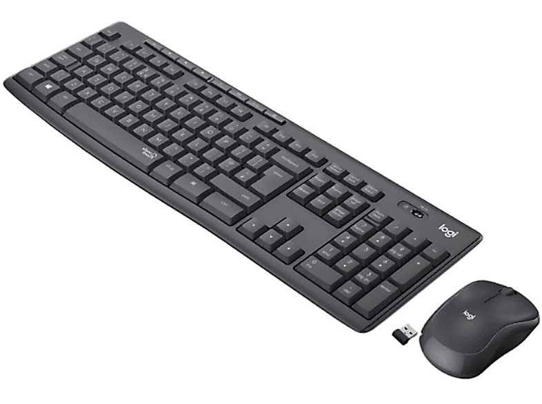 LOGITECH MK295 Sessiz Kablosuz Türkçe Q Klavye Mouse Seti - Siyah