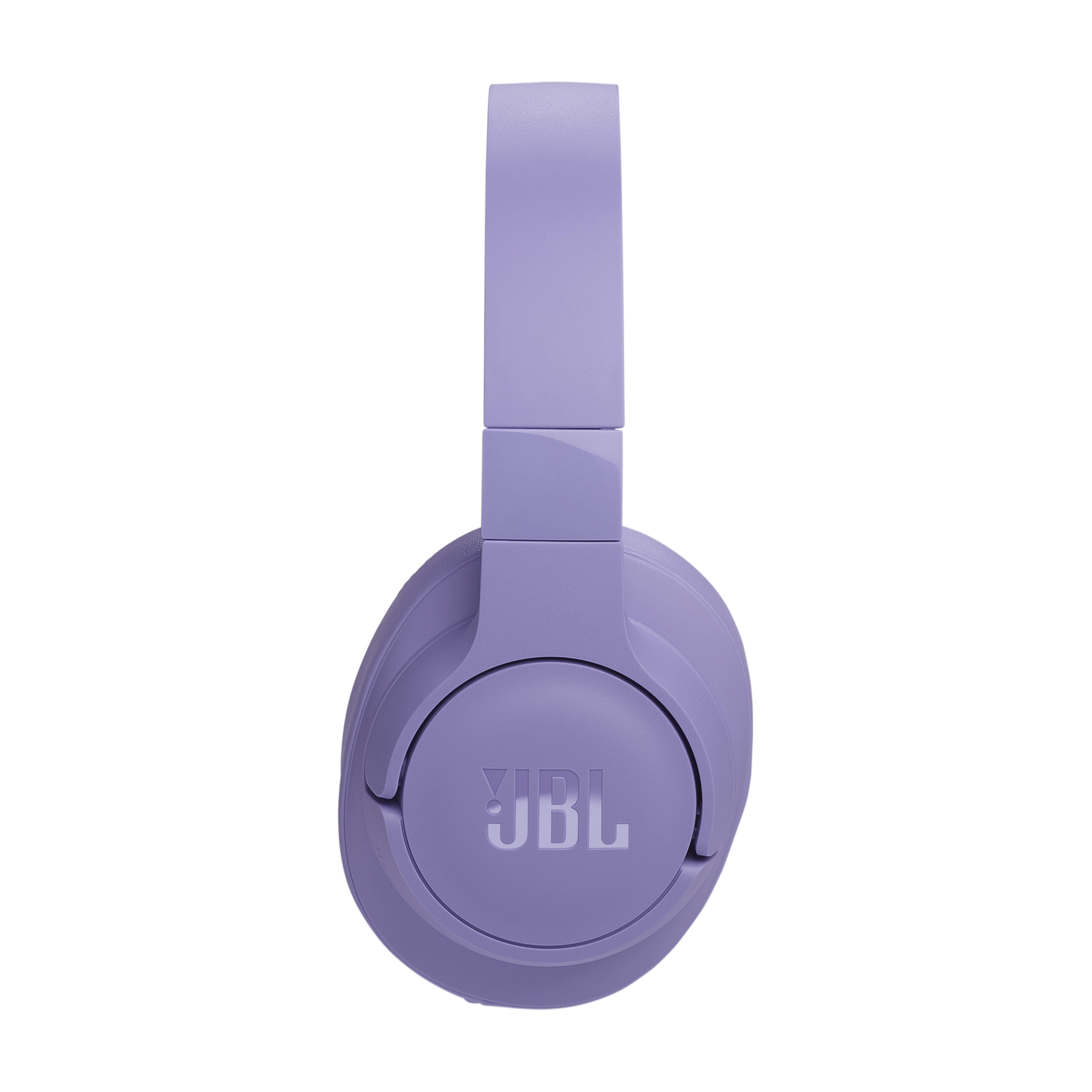 Mor JBL kulaklıklar, önden görünüm.