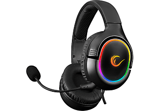 RAMPAGE RX9 X-Force RGB Led 7.1 Mikrofonlu Oyuncu Kulak Üstü Kulaklık Siyah Outlet 1227029