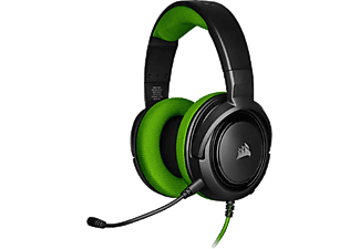 CORSAIR HS35 PC, PS5, PS4, XBOX Uyumlu Kablolu Stereo Oyuncu Kulak Üstü Kulaklık Yeşil (CA-9011197-EU)