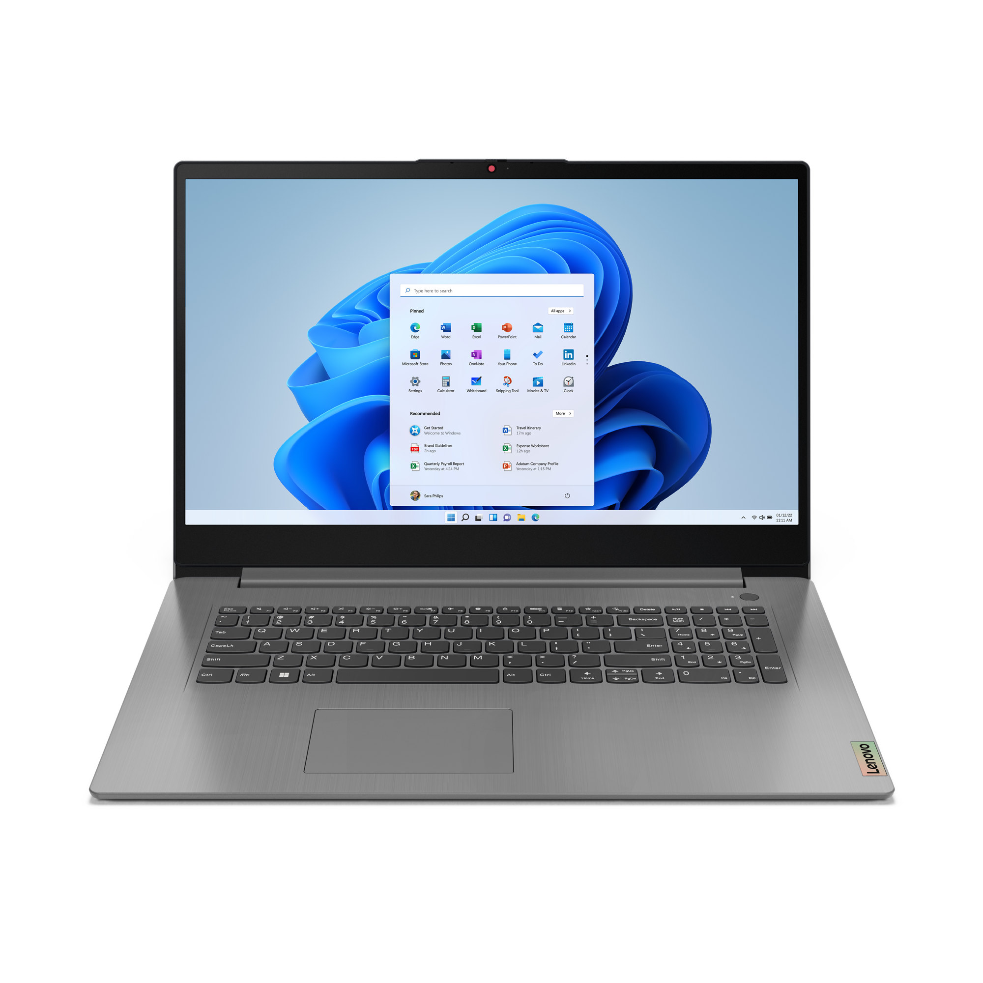 Portátil - Lenovo IdeaPad 3 17ABA7, 17.3" Full HD, AMD Ryzen™ 7 5825U, 16GB RAM, 512GB SSD, Radeon™ Graphics, Windows 11 Home