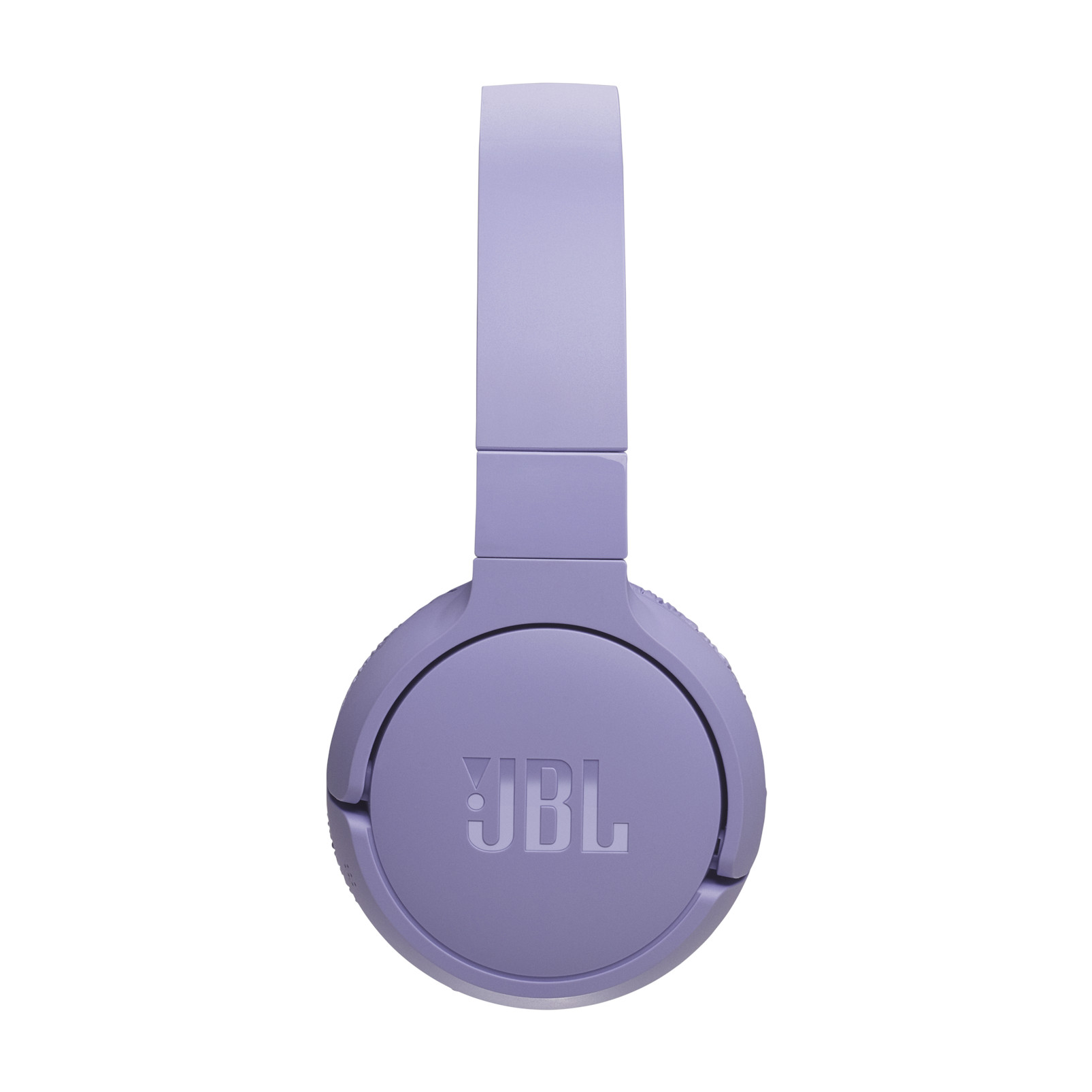 Mor JBL kulaklıklar, önden görünüm.